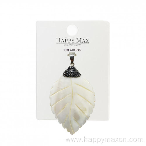 Craft leaves shell pendants for jewelry making